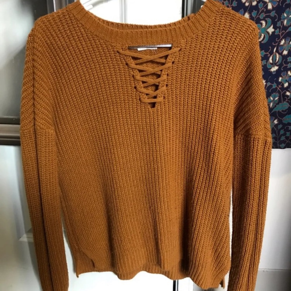 V-cutout Sweater